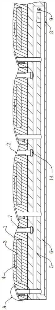 A non-slip drainage floor tile