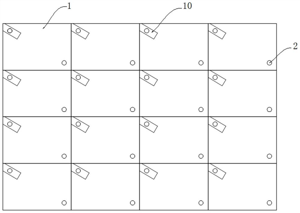 A non-slip drainage floor tile