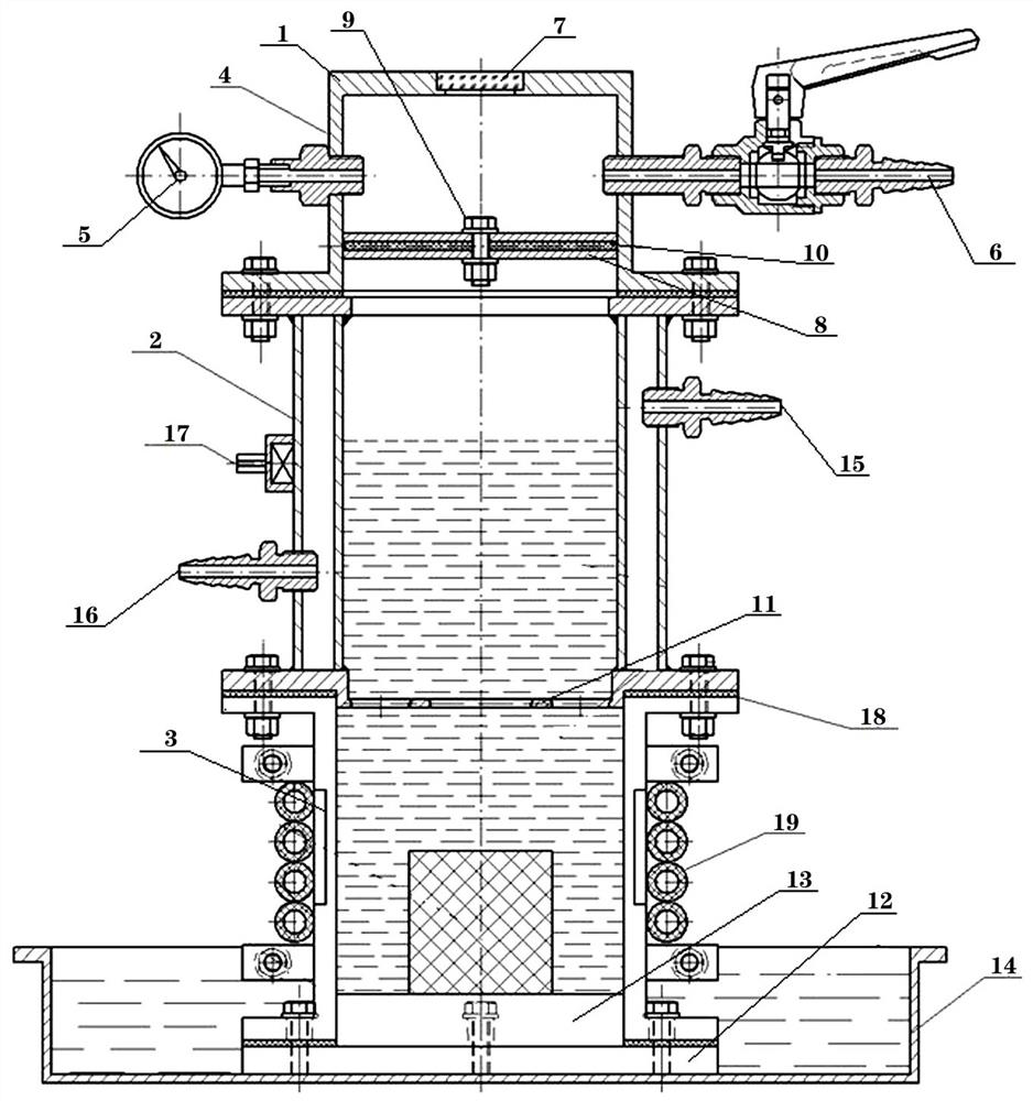 Novel processing device and processing technology for preparing grain through composite casting