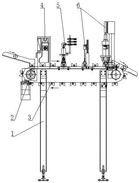 Pin shaft mistake proofing device used on automatic production line