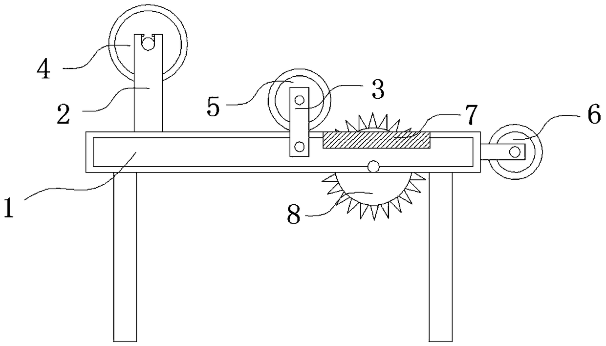 Edge cutting device for production of sun-shading roller shutter
