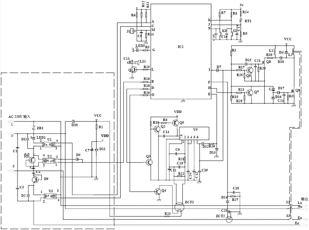 Automatic power-on intelligent leakage protector