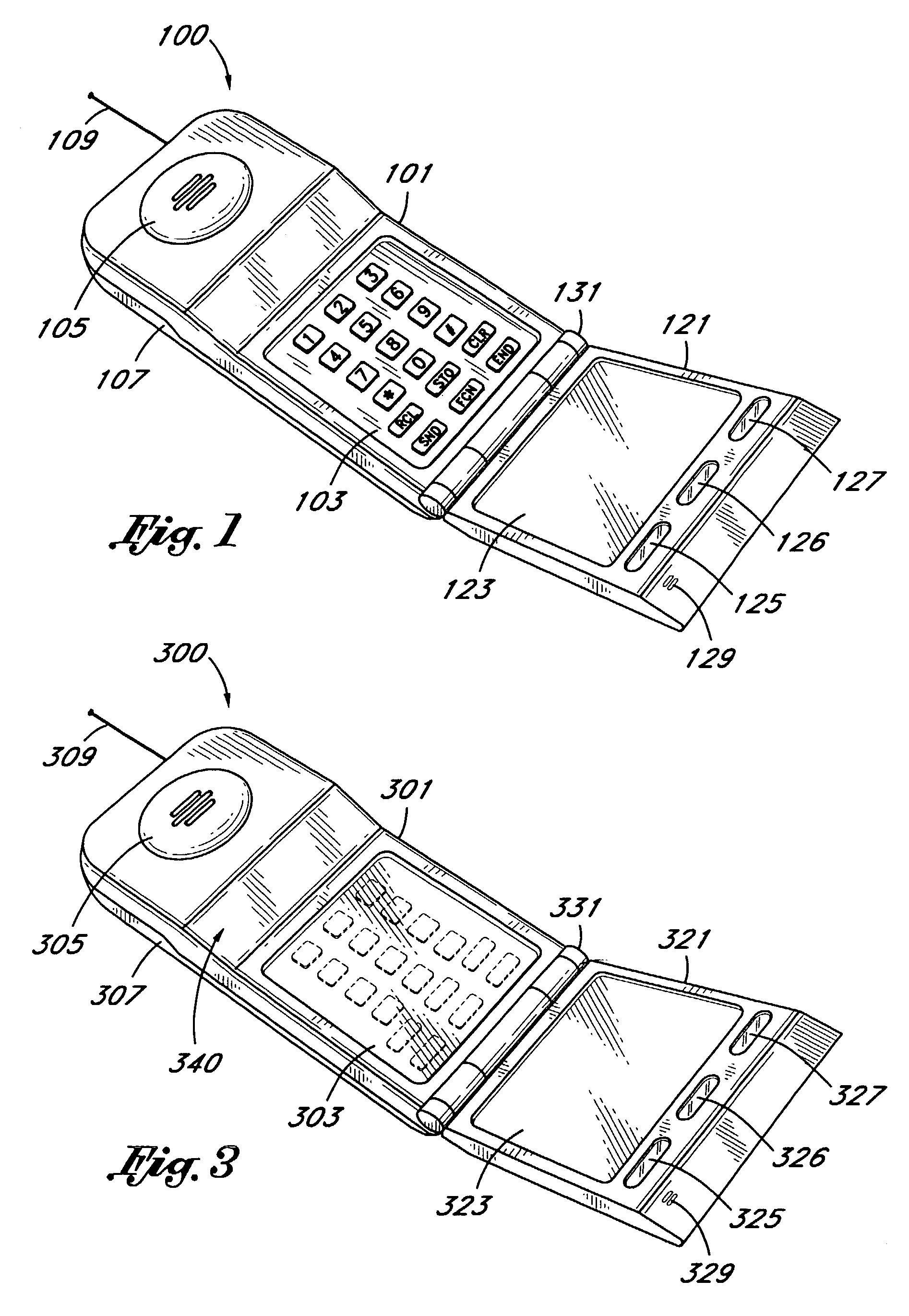 Personal communicator with flip element display