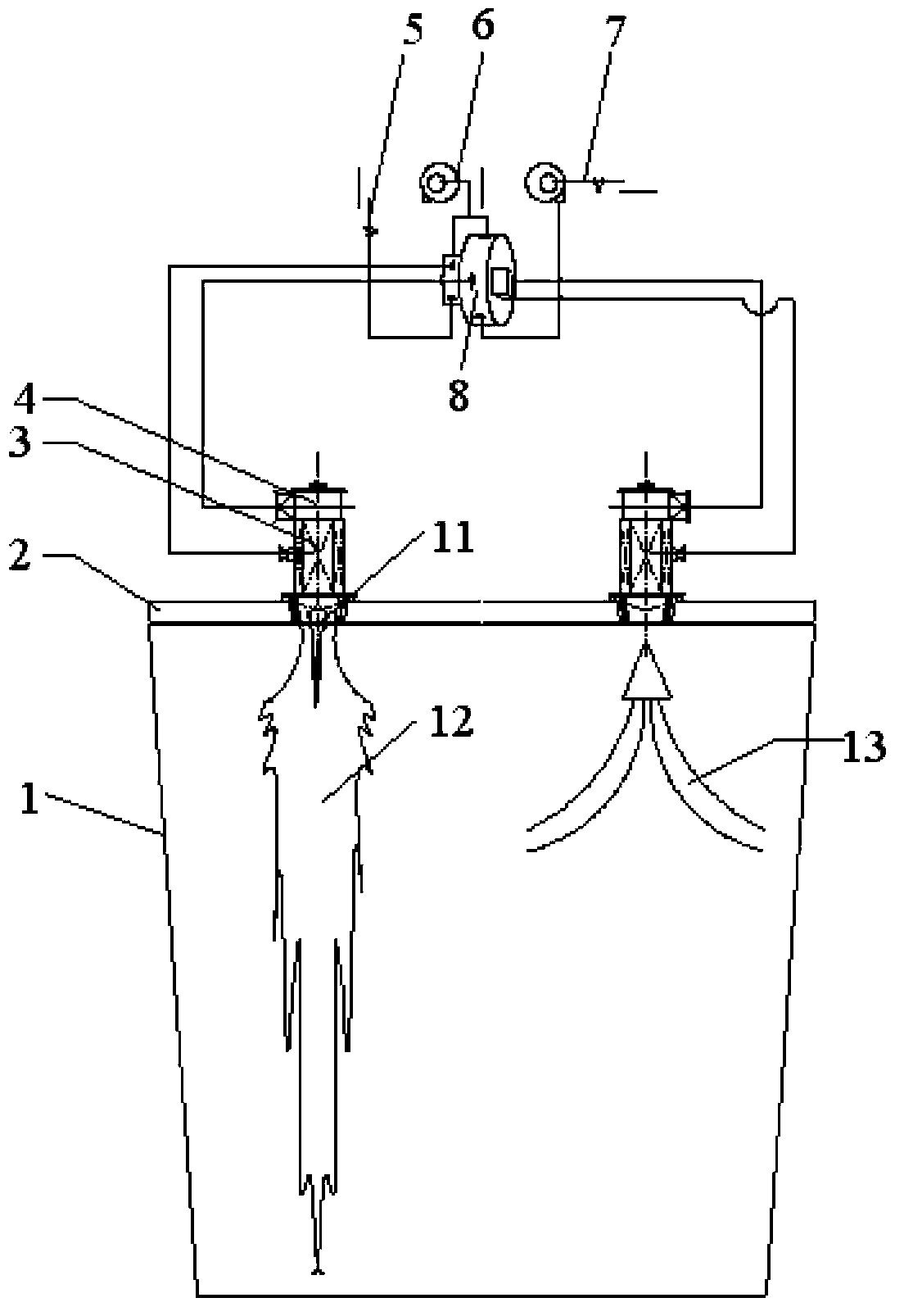 Heat accumulating type steel ladle baking system capable of remarkably reducing NOX (nitrogen oxide) and baking method