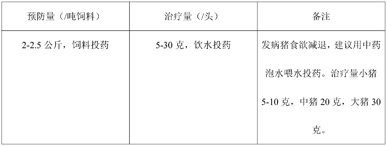 Reinforced antiviral traditional Chinese medicine composition for pigs and application of composition