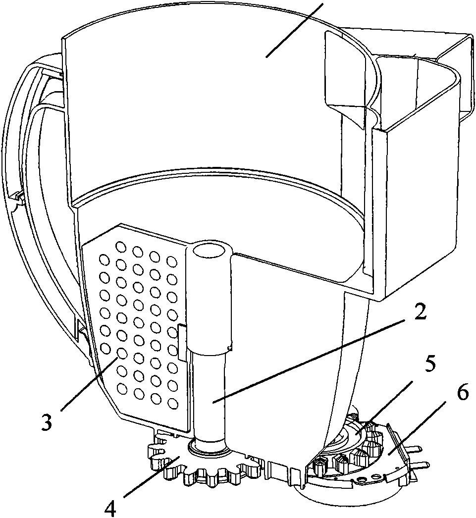 Self-cleaning dust collecting barrel of dust collector