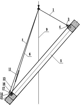 Suspender capable of adjusting spatial angle of rod member of steel truss bridge