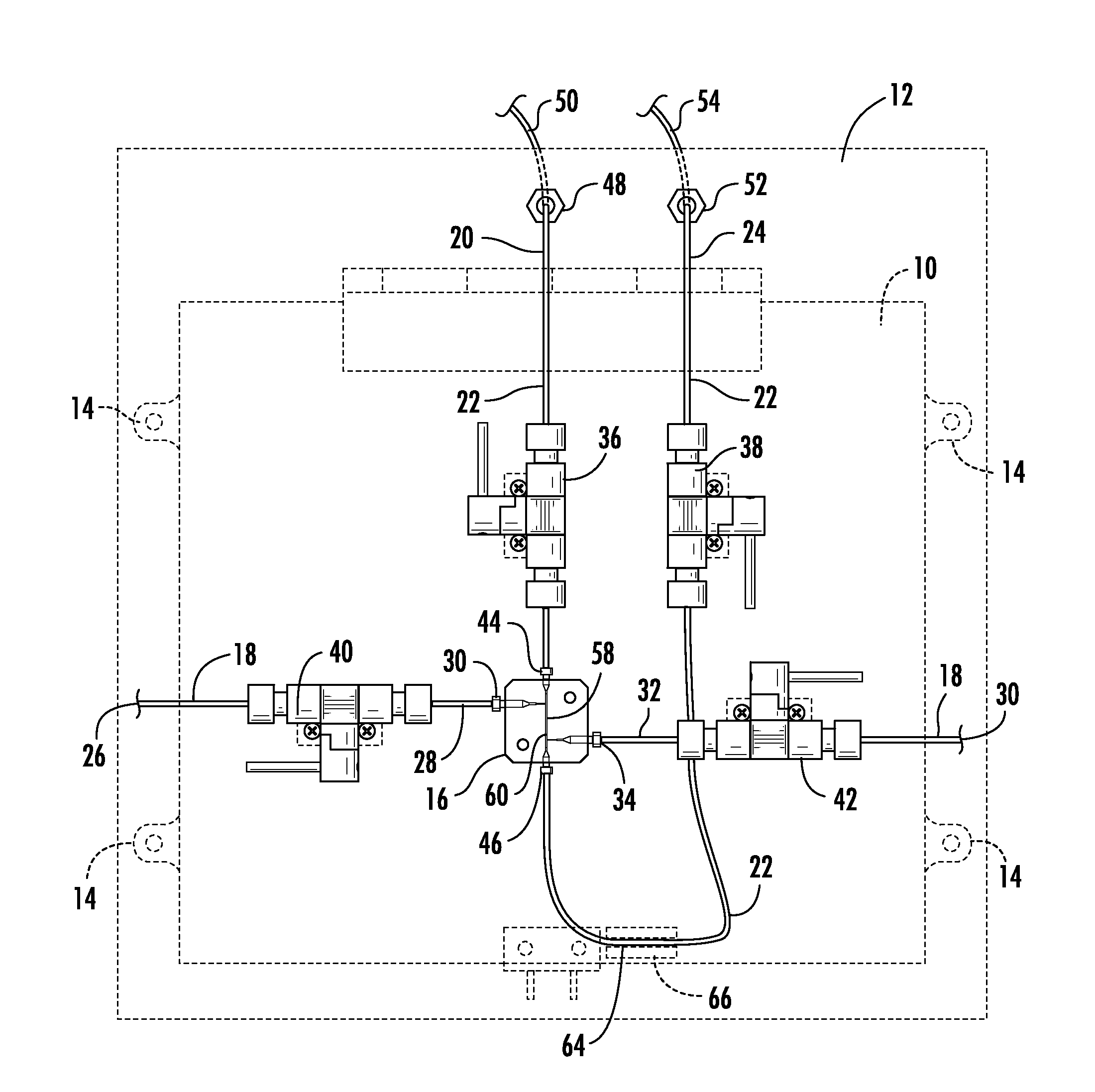 Multi-task immunoaffinity device secured to a peripheral box and integrated to a capillary electrophoresis apparatus