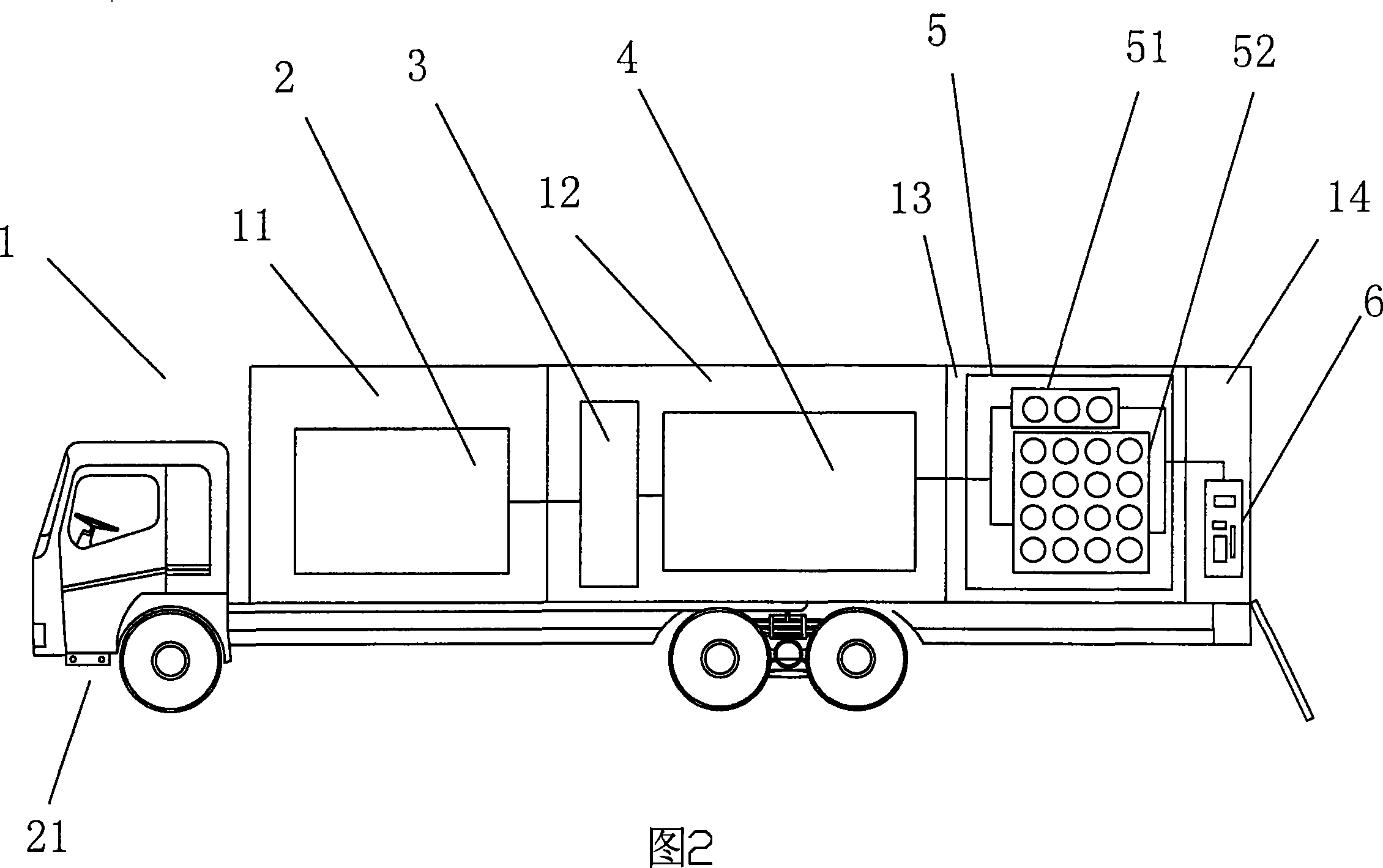 Vehicle mounted hydrogen producing hydrogenation station