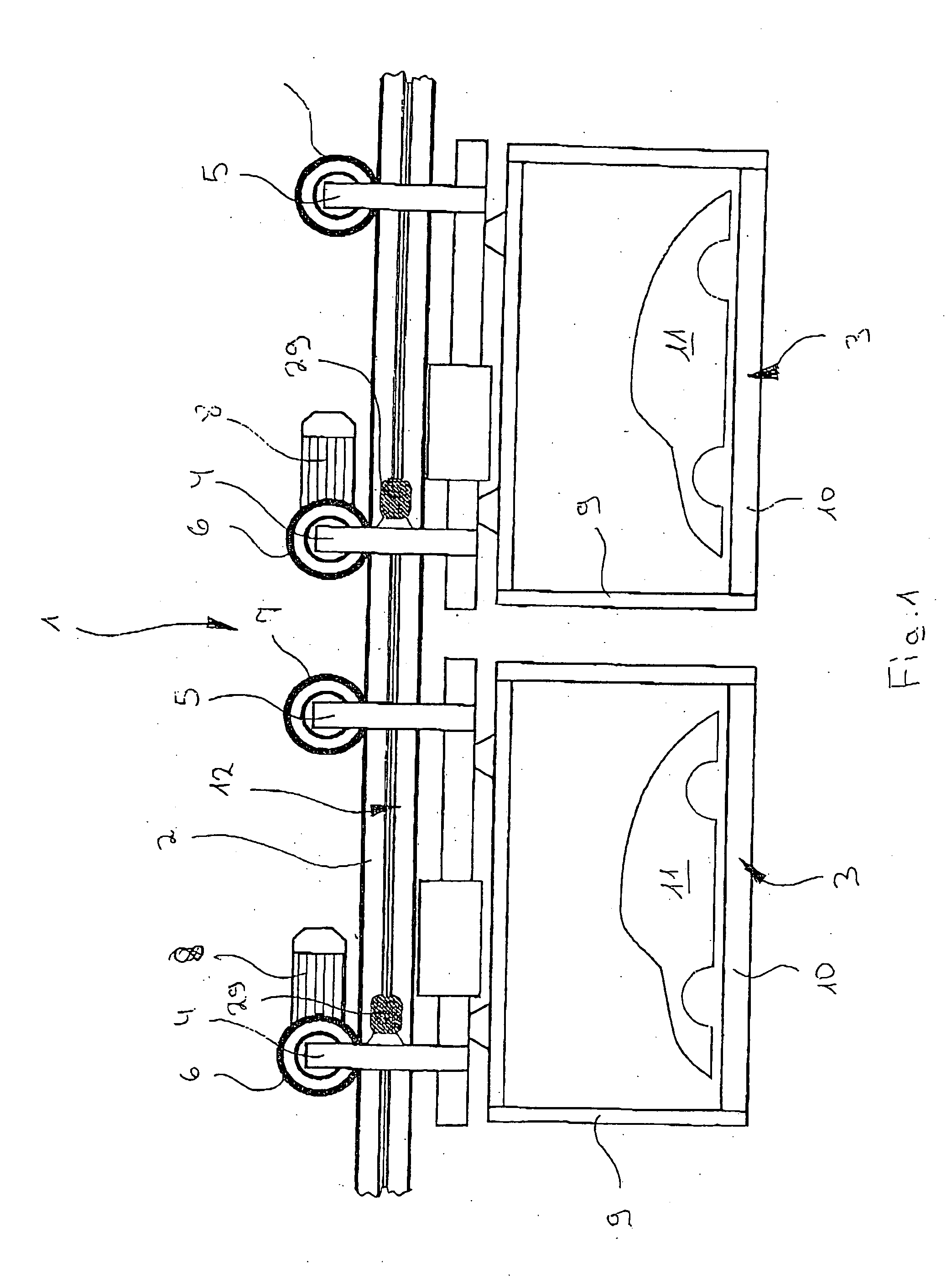 Device for the contactless transfer of electrical energy