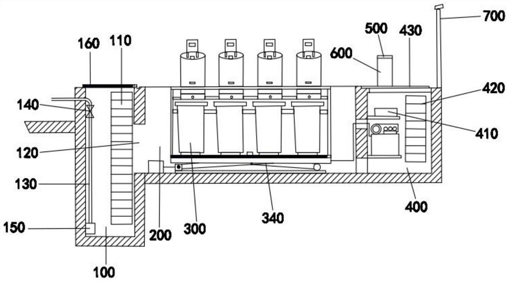 Garbage sorting and releasing device