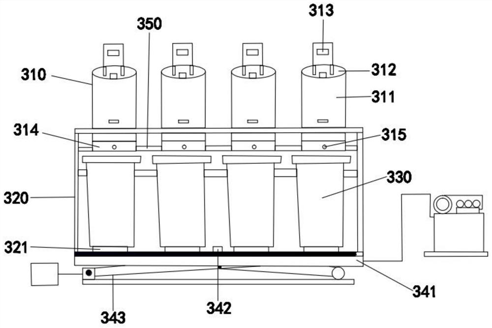 Garbage sorting and releasing device