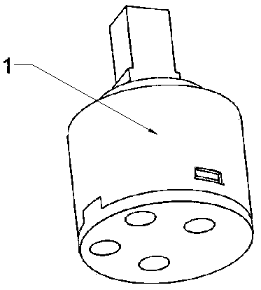 Two-way adjusting valve element and two-way adjusting valve