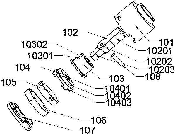 Two-way adjusting valve element and two-way adjusting valve