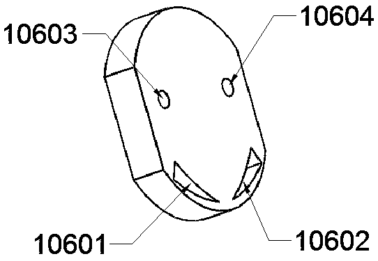 Two-way adjusting valve element and two-way adjusting valve