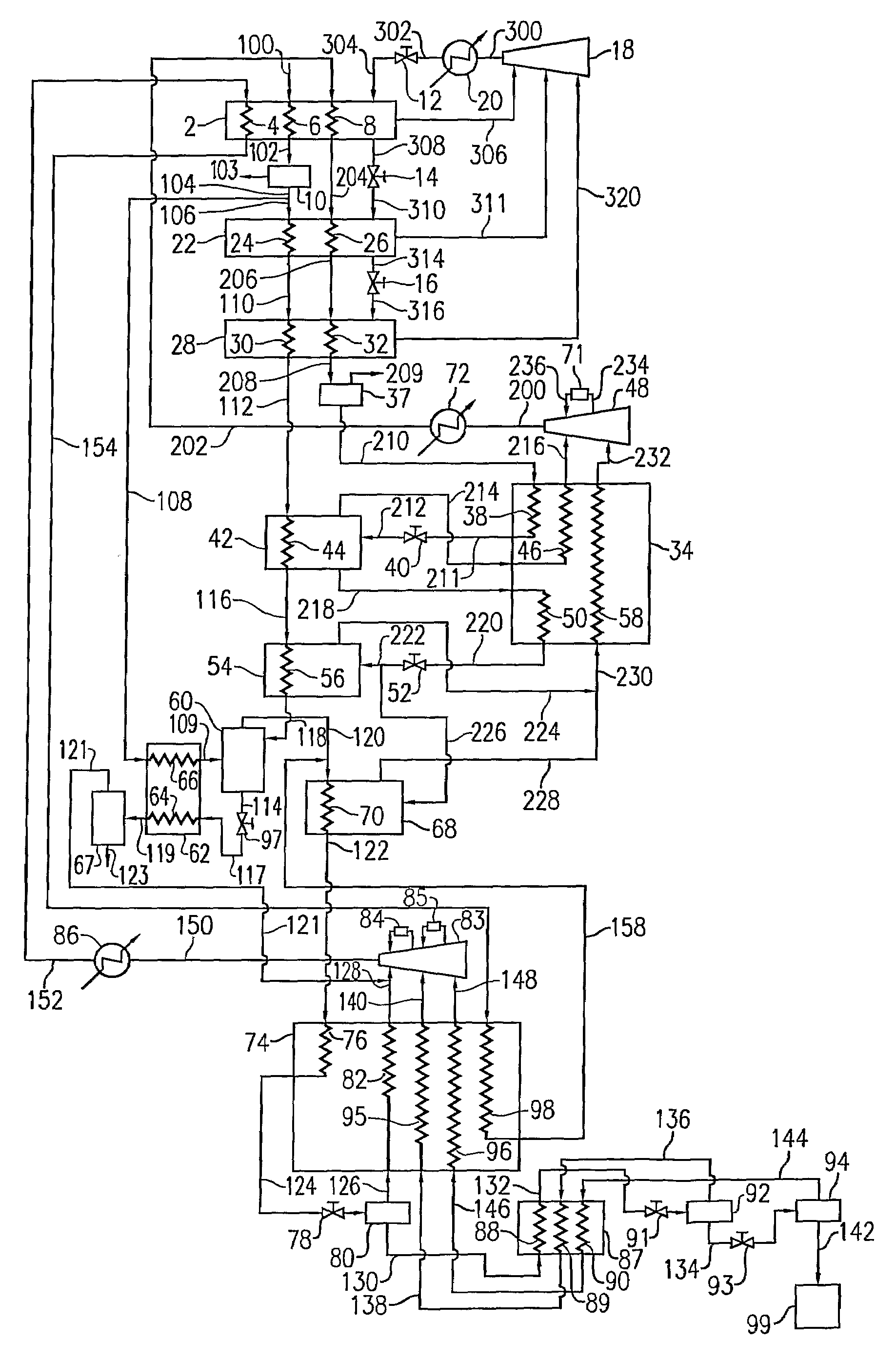 LNG system with enhanced pre-cooling cycle
