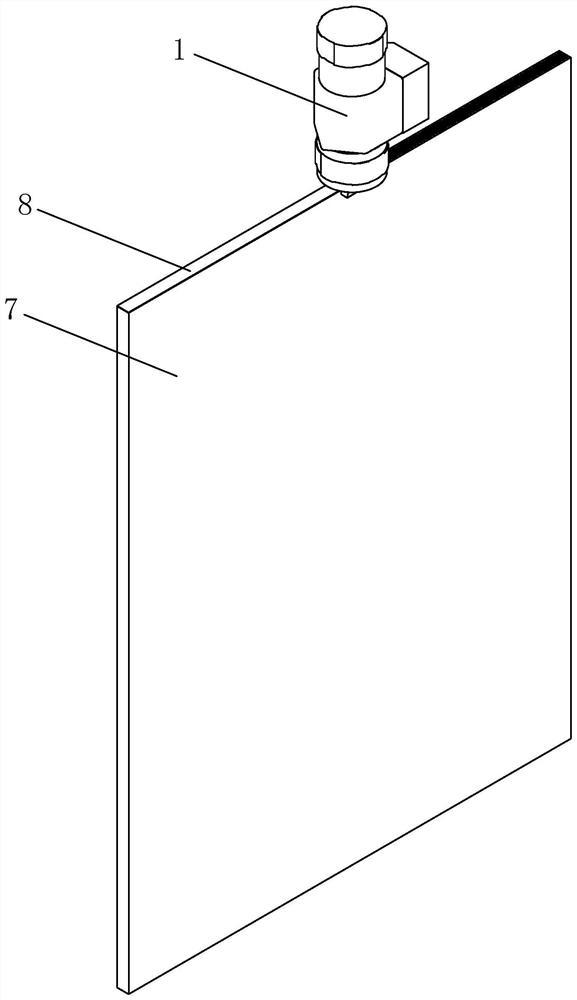 Glue injection and edge sealing process for hollow plastic template