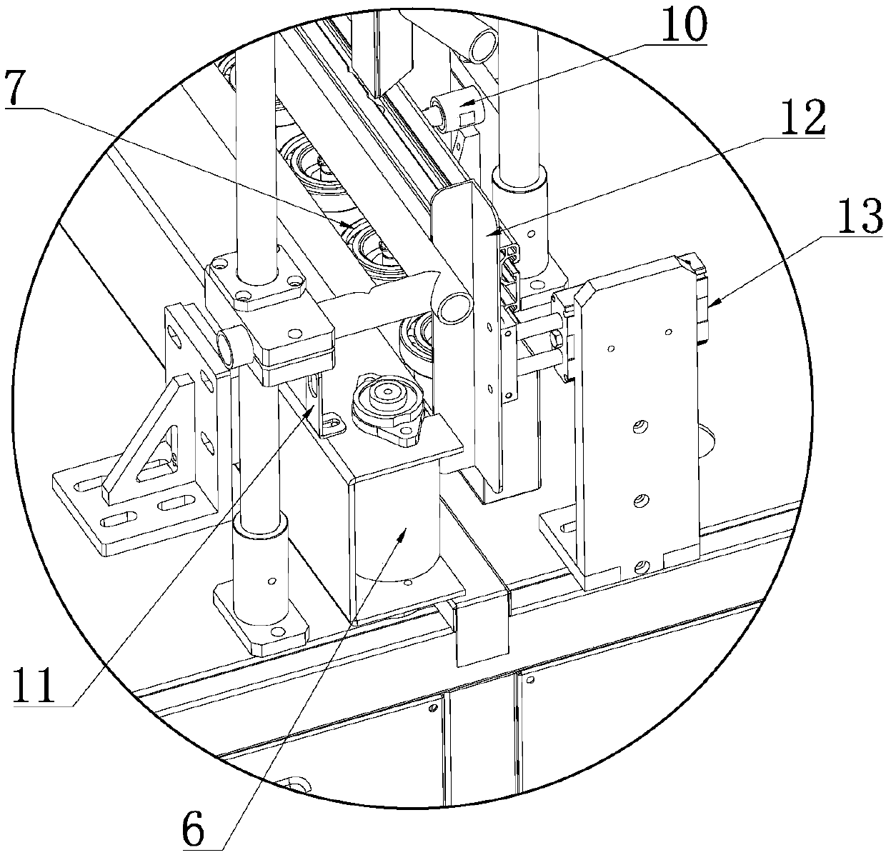 Vertical carton paging machine and machining method thereof