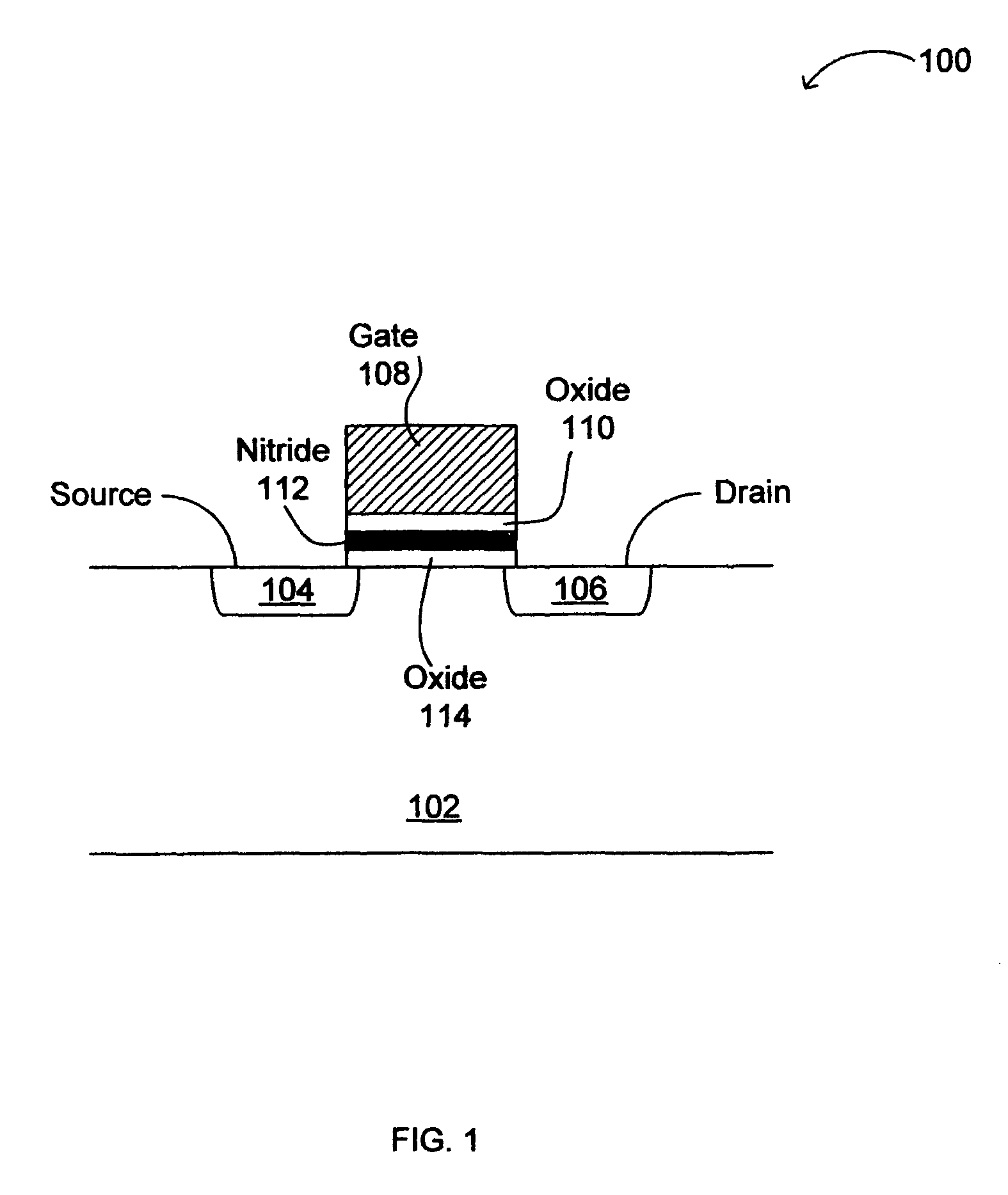 Low voltage non-volatile memory with charge trapping layer