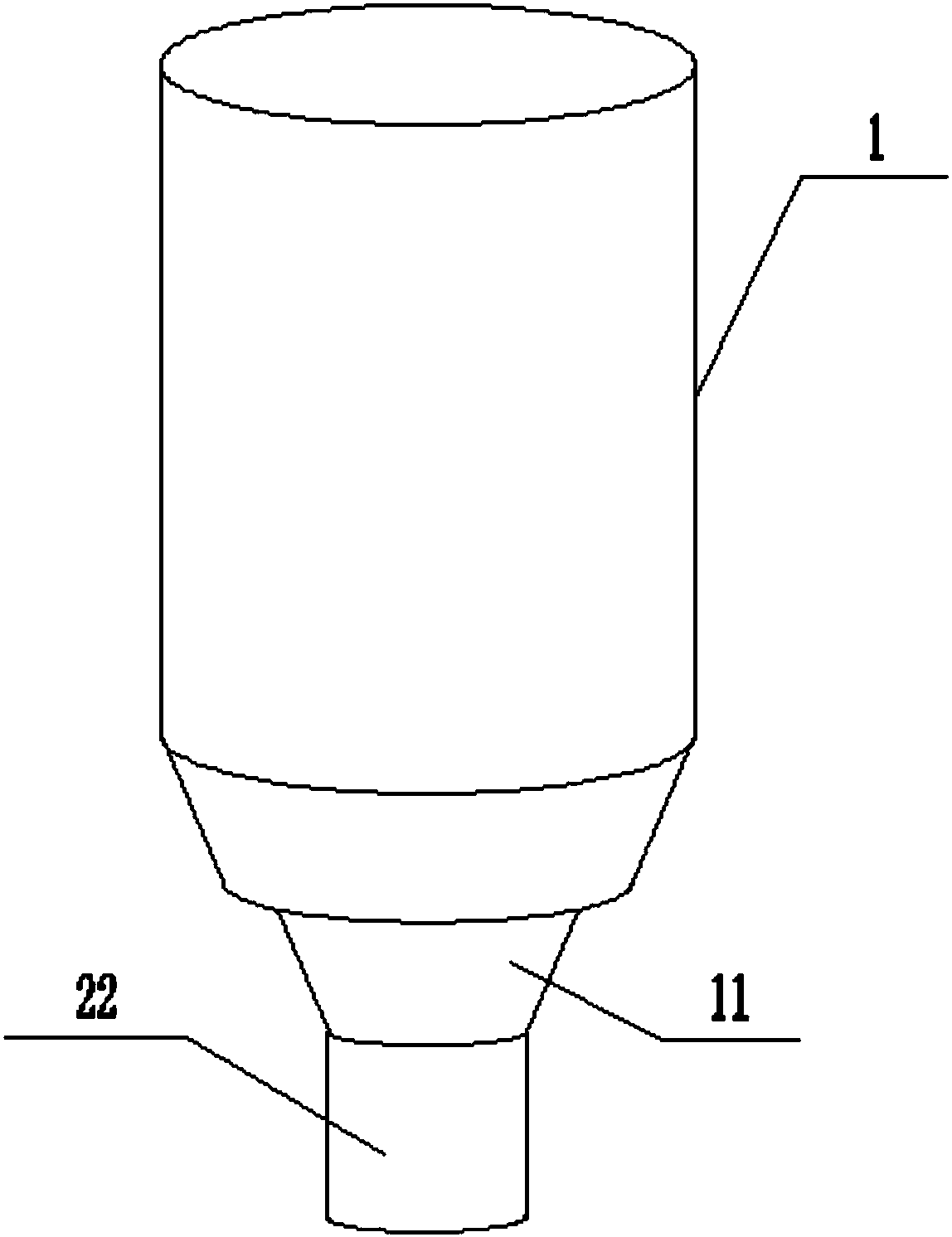 Combined storage hopper easy to clean