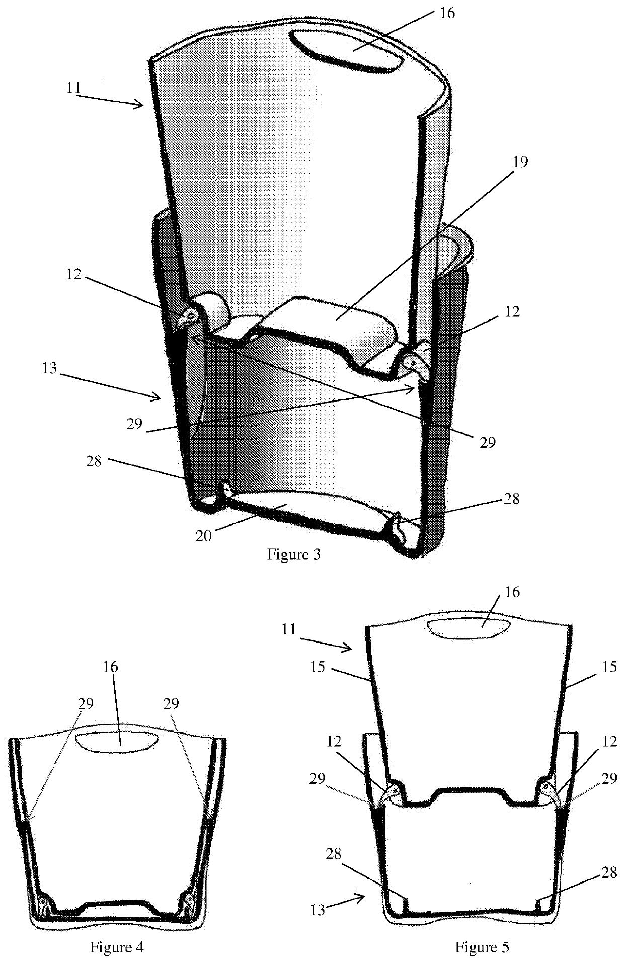 An integrated strainer and container for soaking clothes and the like