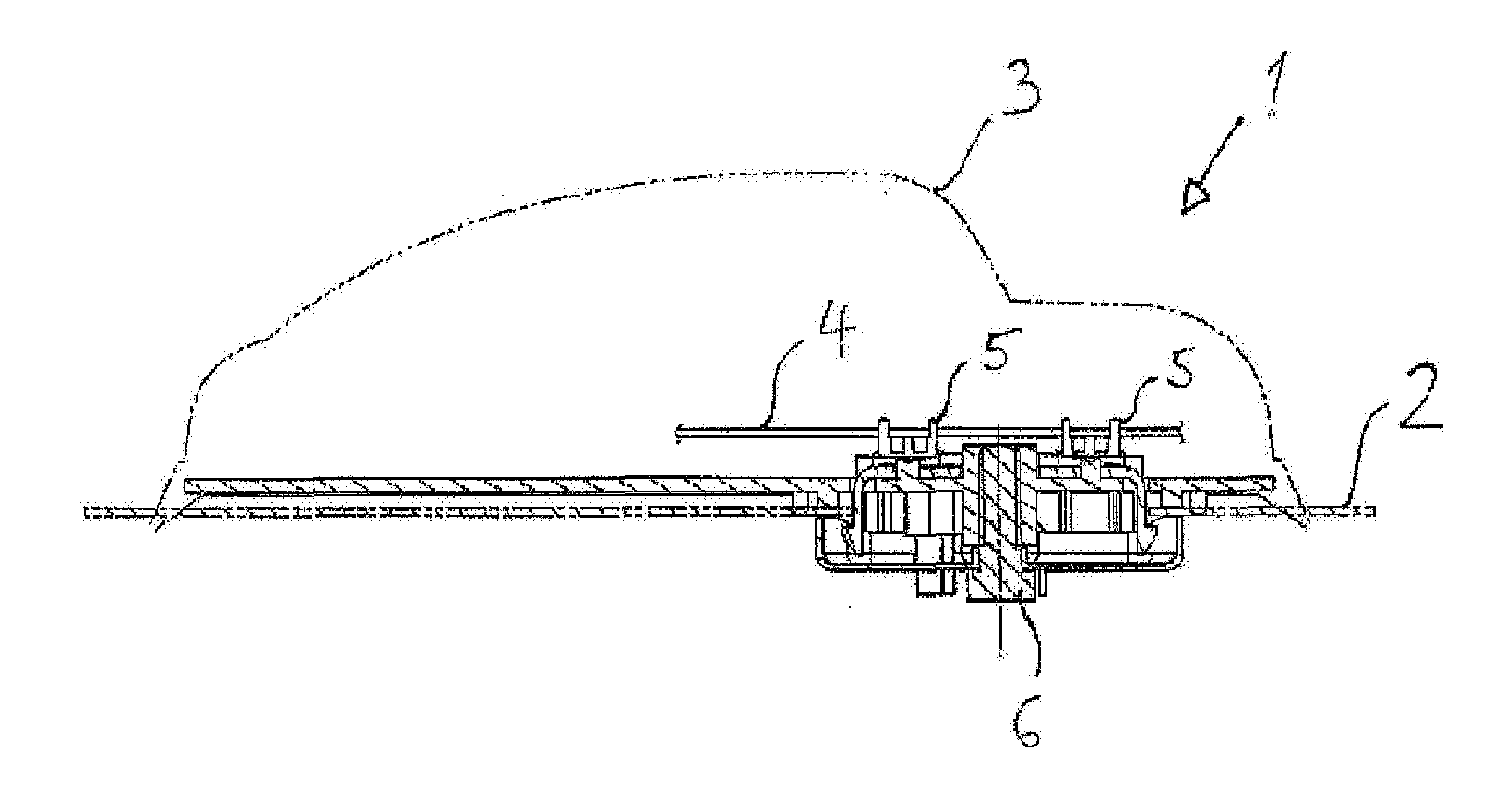 Star-handle system for locking antenna to a vehicle roof