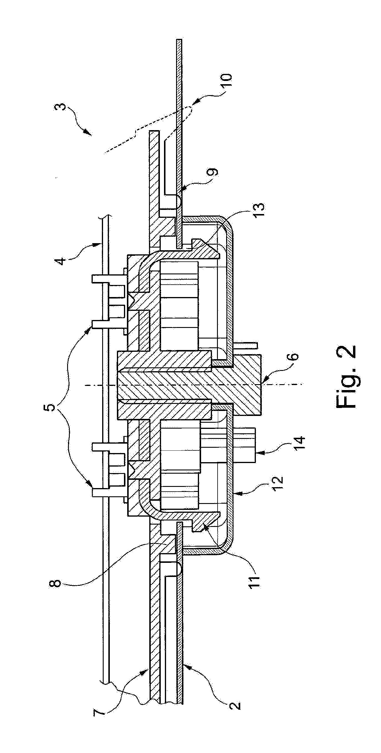 Star-handle system for locking antenna to a vehicle roof