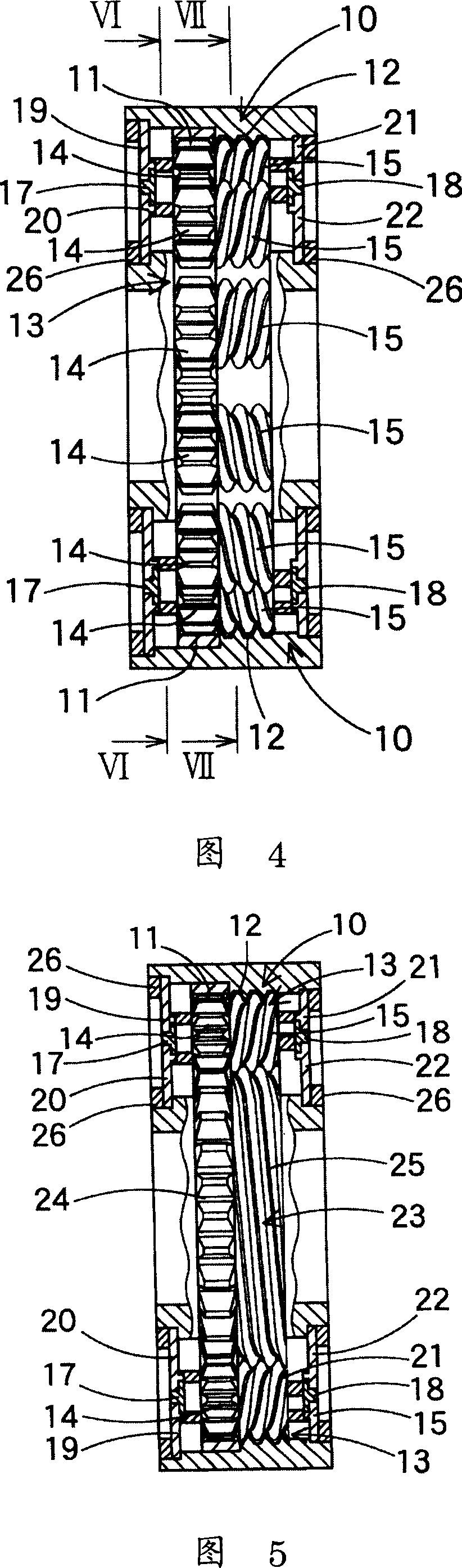 Gear mechanism, planetary gear device, rotating bearing device, and magical planetary gear speed reducer