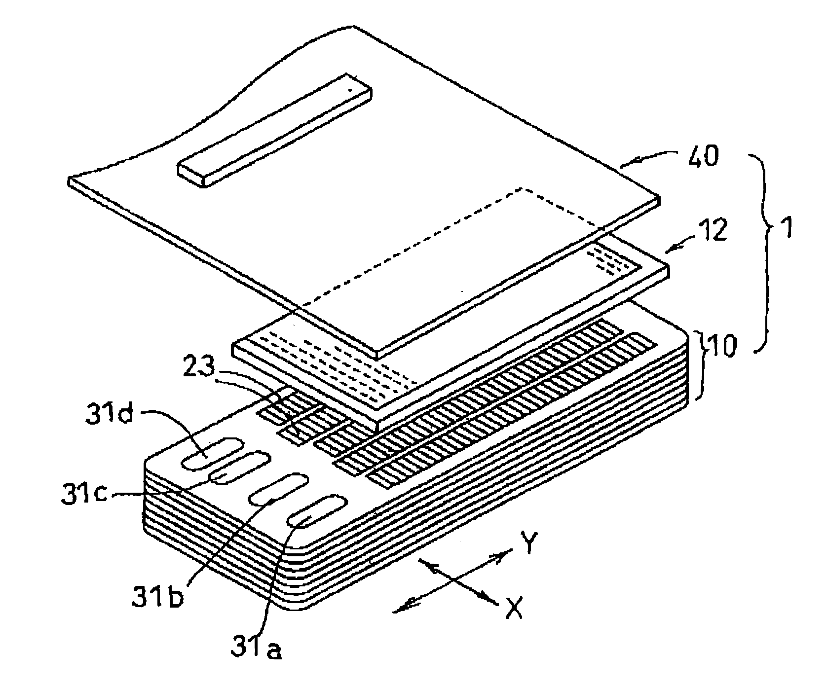 Laminated-type piezoelectric element and inkjet recording head having the same