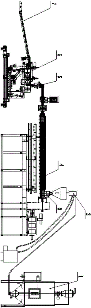 Online hot pressed composite panel production equipment and production process thereof