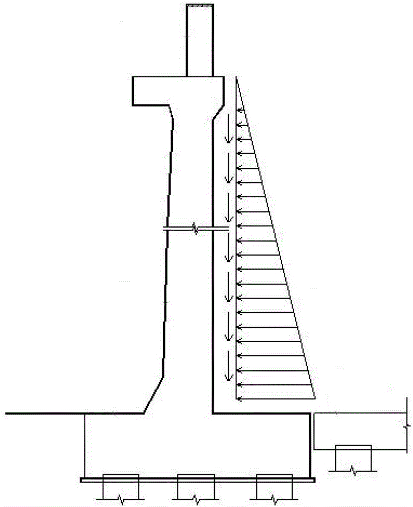 The connection structure and construction method of the coal retaining wall of the round coal bunker and the raft foundation of the coal pile area