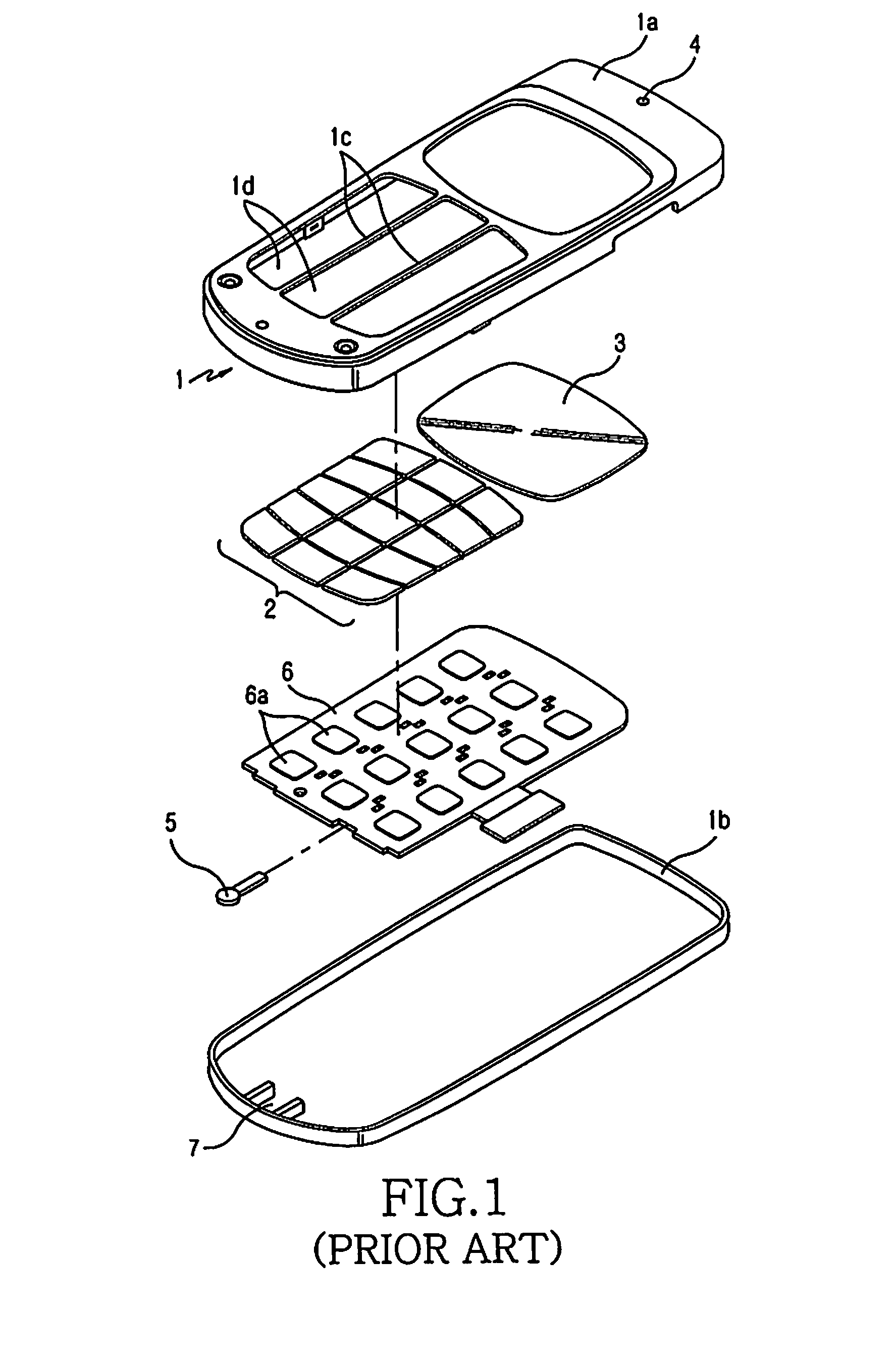 Keypad coupling apparatus for portable terminal