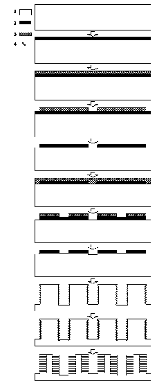 Method for preparing butterfly lepidoptera-simulated hierarchical multi-layer symmetrical micro/nano structure