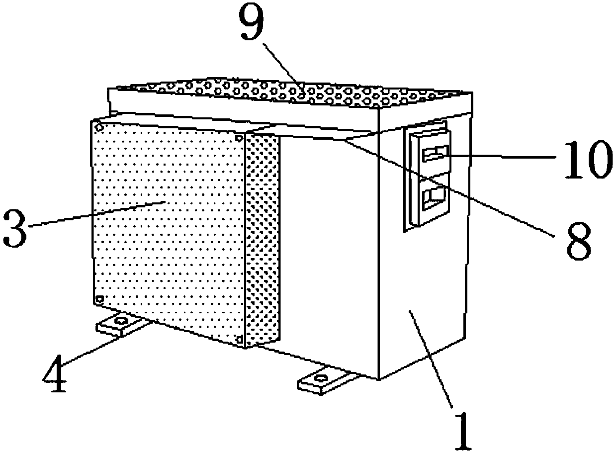 Air conditioner plastic housing with high dustproof capability