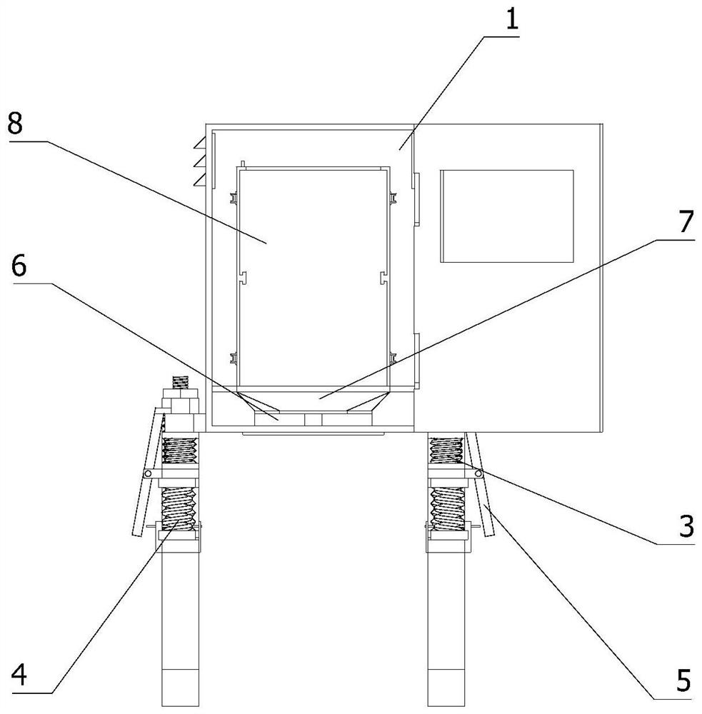 Electric meter box with shock resistance and heat dissipation performance