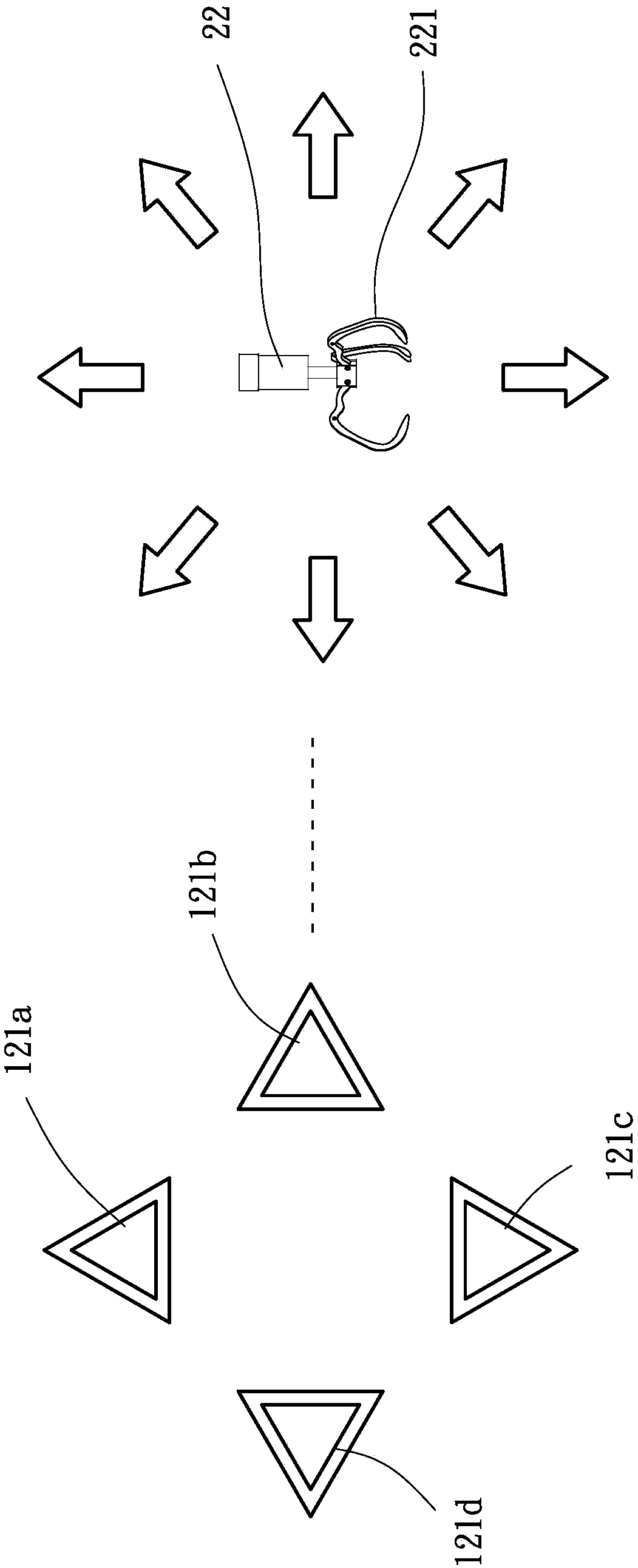 Game machine for grabbing an article