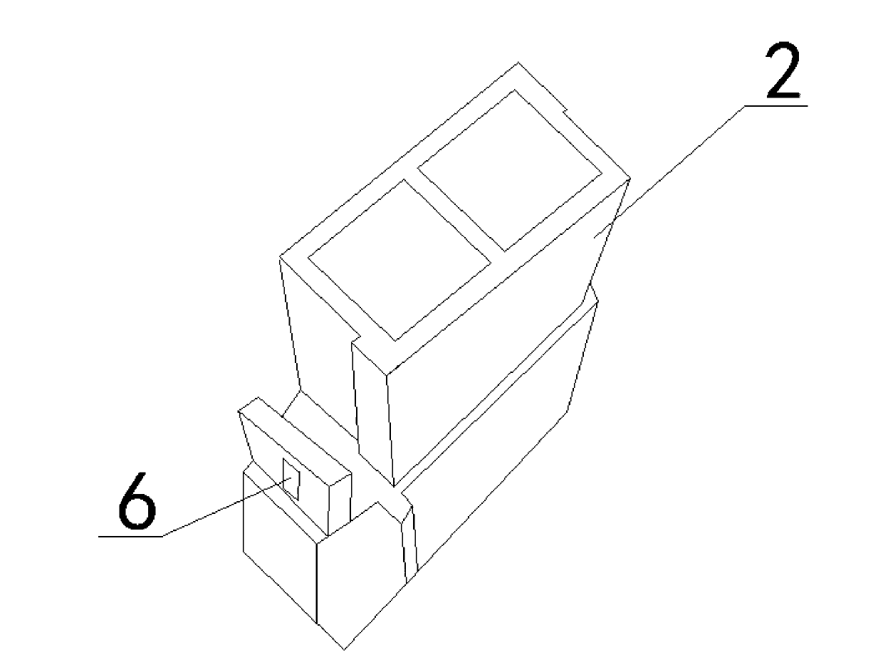 Mistake-proof connector for through connection of four-hole connector with two dual-hole connectors