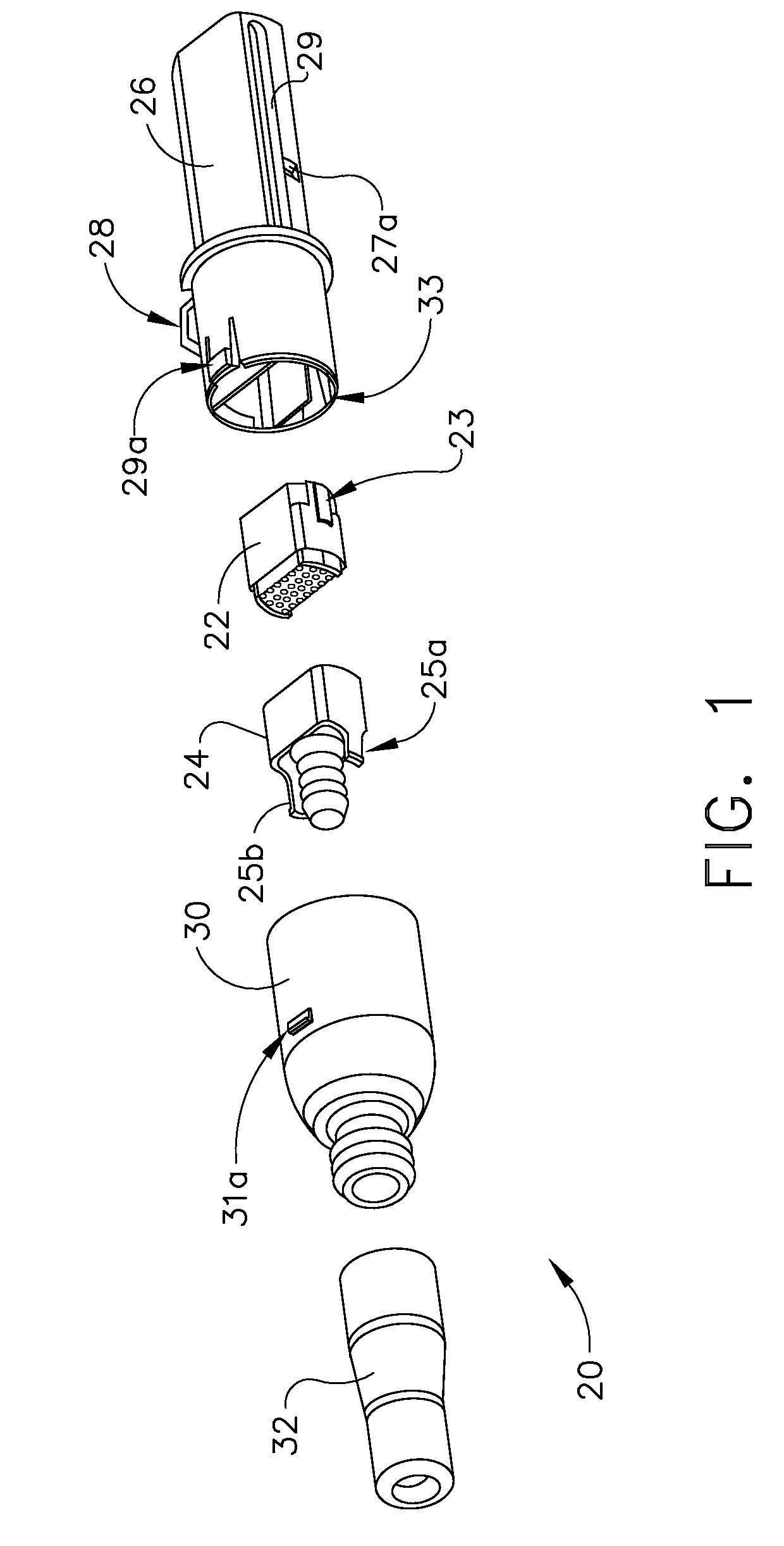 Catheter having two-piece connector for a split handle assembly