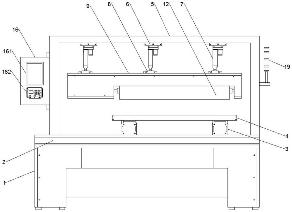 A pulse heating heat press machine for light guide plate production