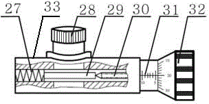 Device and method for measuring ground stress by using core of oil well