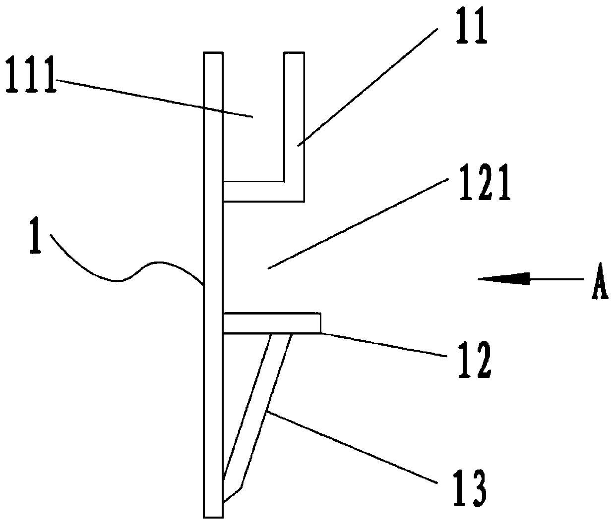 Installation structure and installation method of container alloy bottom plate