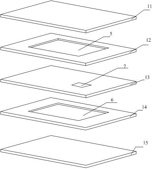 Multi-layer circuit board riveting structure, and suspended line circuit constituted by same, and realization method for suspended line circuit