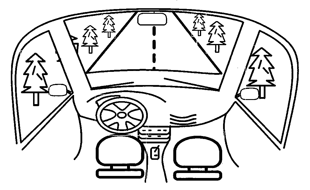 Automobile A pillar perspective vehicle-mounted display device