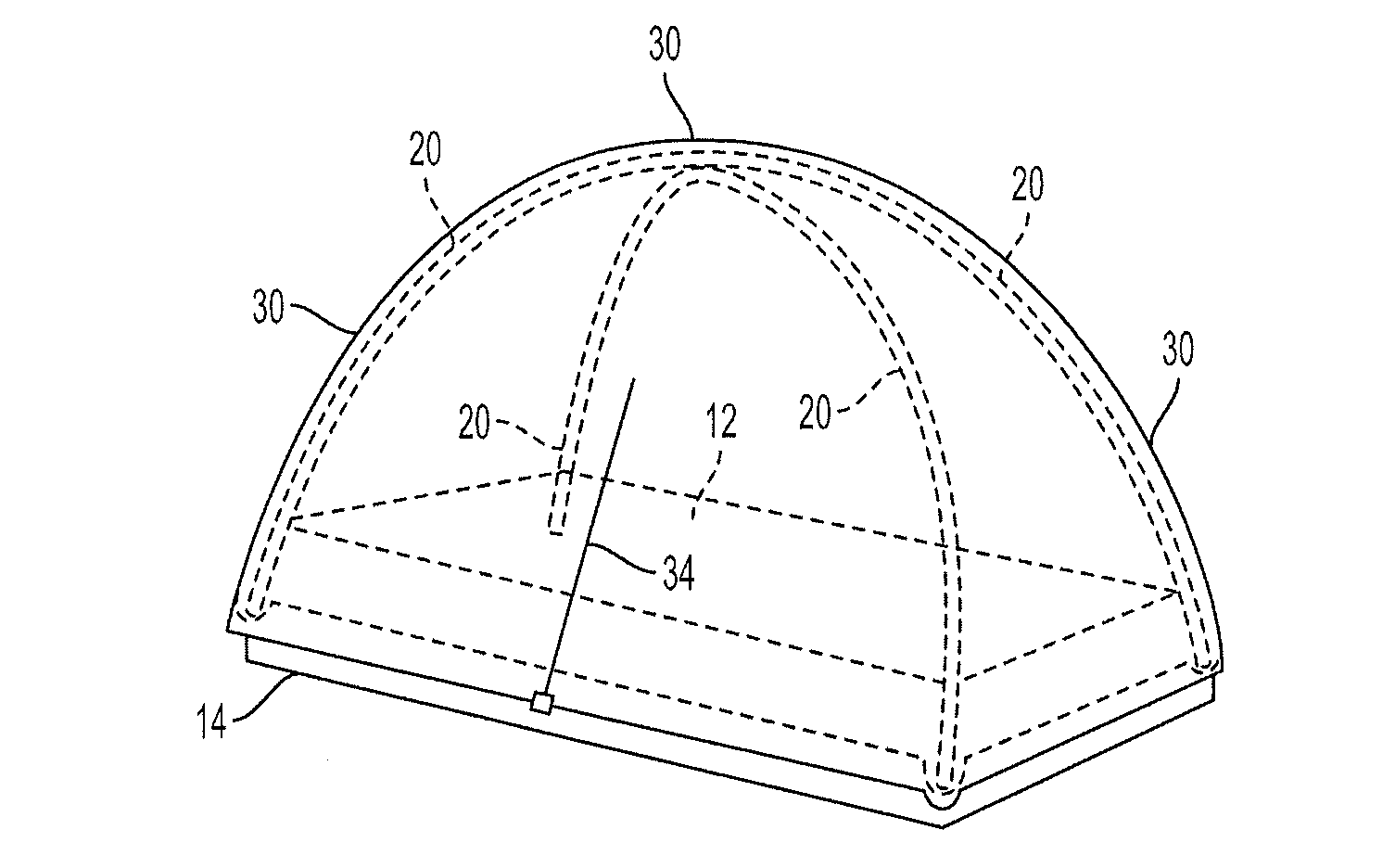 Bed tent kit