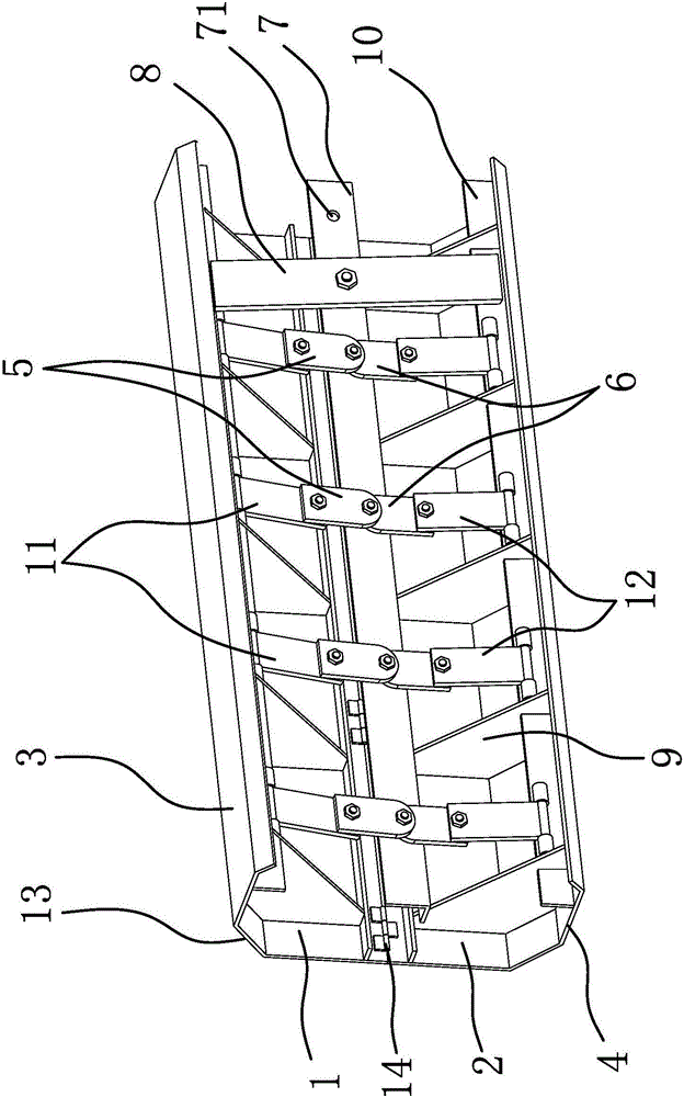 Detachable steel core die and method for manufacturing prestress concrete hollow beam