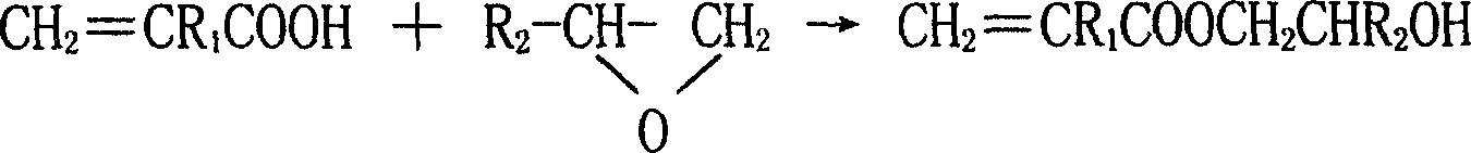 Method for synthesizing acrylic acid and hydroxyalkyl methacrylate