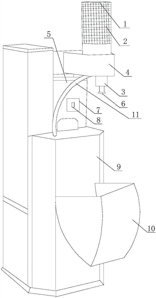 Vamp flattening structure used in shoemaking process