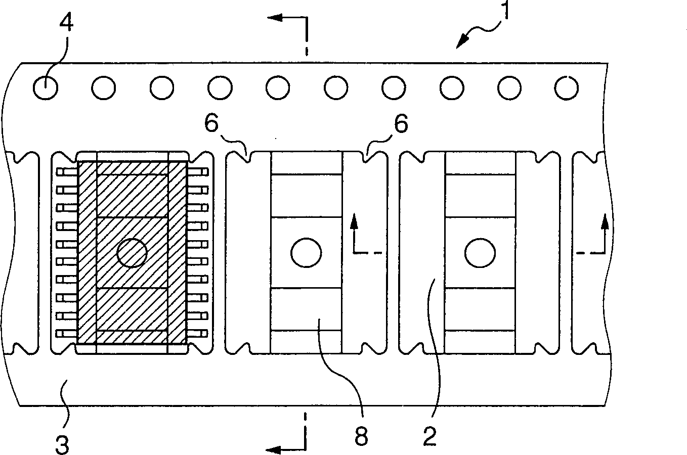 Carrier tape for electronic components