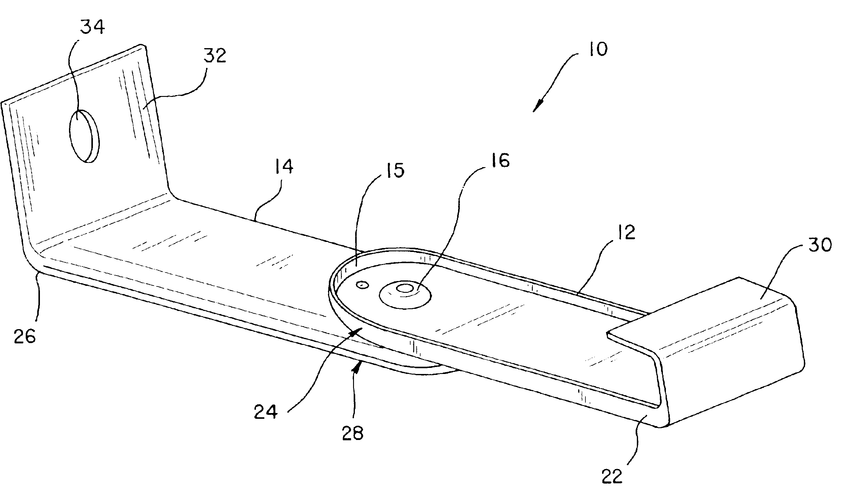 Swivelling gutter support and installation method