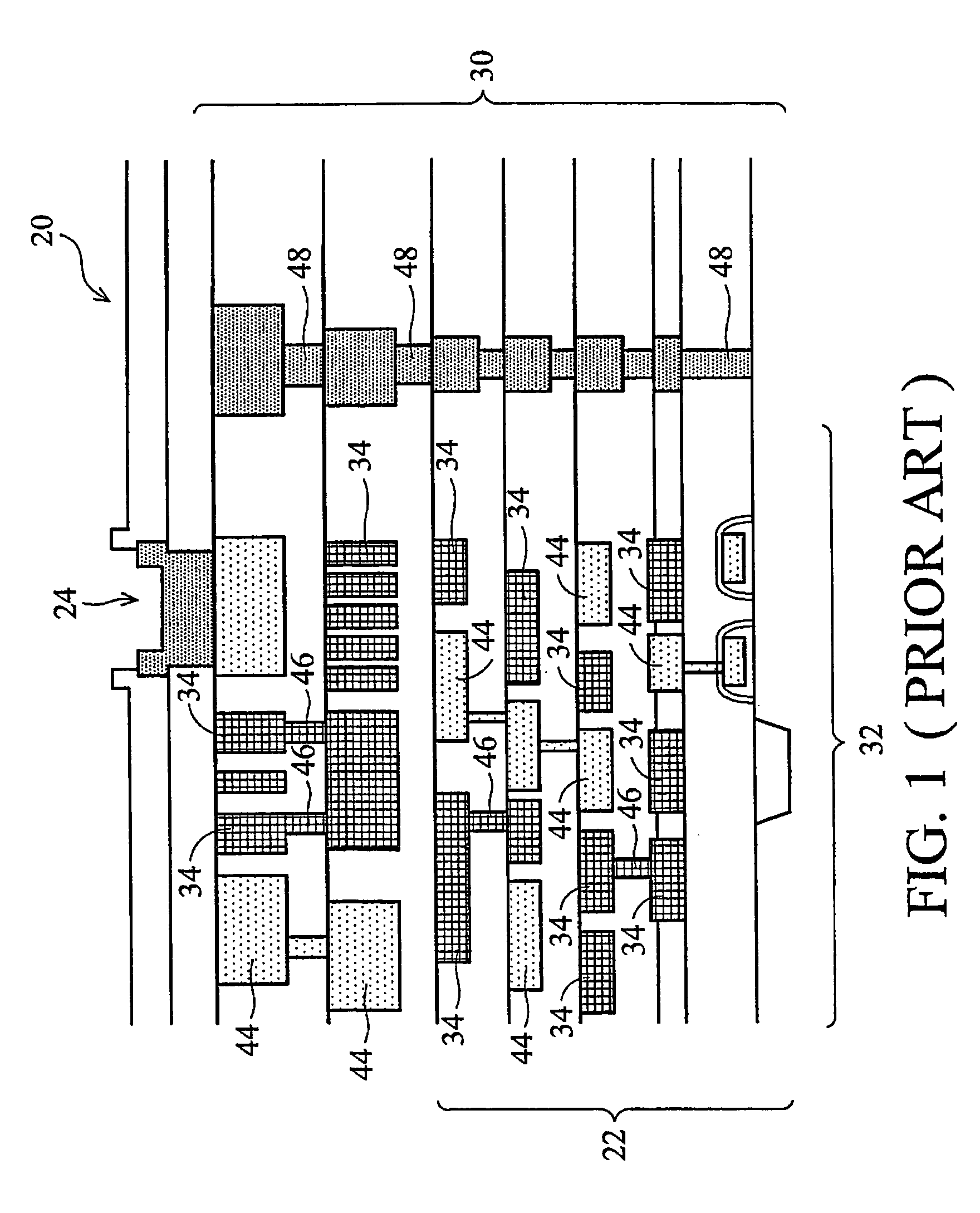 Dummy structures extending from seal ring into active circuit area of integrated circuit chip